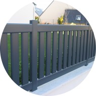 clôture aluminium - barreaudage vertical clôture aluminium - barreaudage vertical