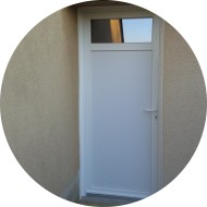 porte de service en pvc avec oculus porte de service en pvc avec oculus