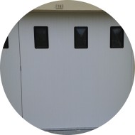 porte de garage coulissante avec portillon intégré porte de garage coulissante en pvc avec portillon intégré