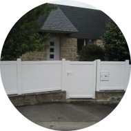 portillon battant aluminium - remplissage lambris horizontal - blanc portillon battant aluminium - remplissage lambris horizontal - blanc